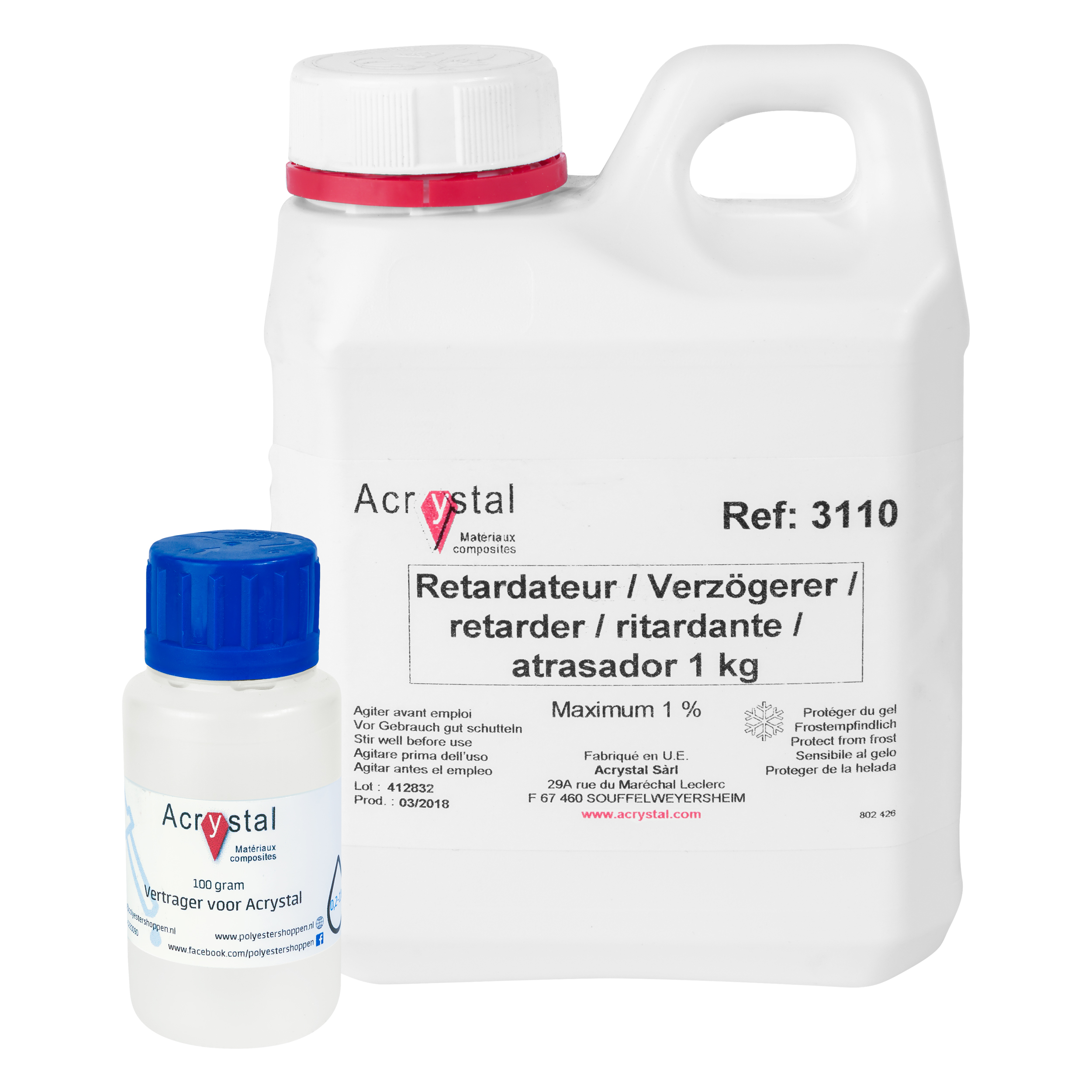 Acrystal vertrager - 100 gram afbeelding