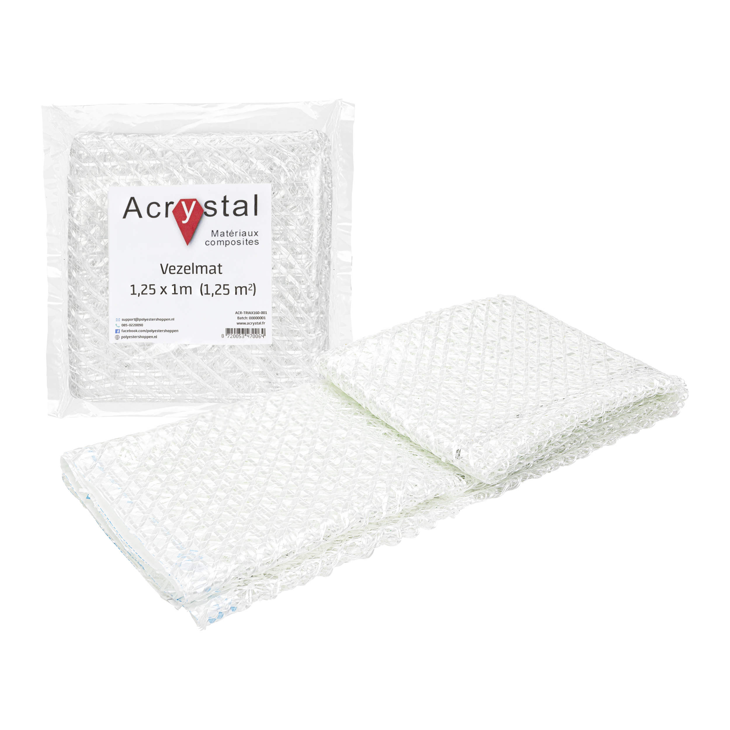 Acrystal vezelmat afbeelding