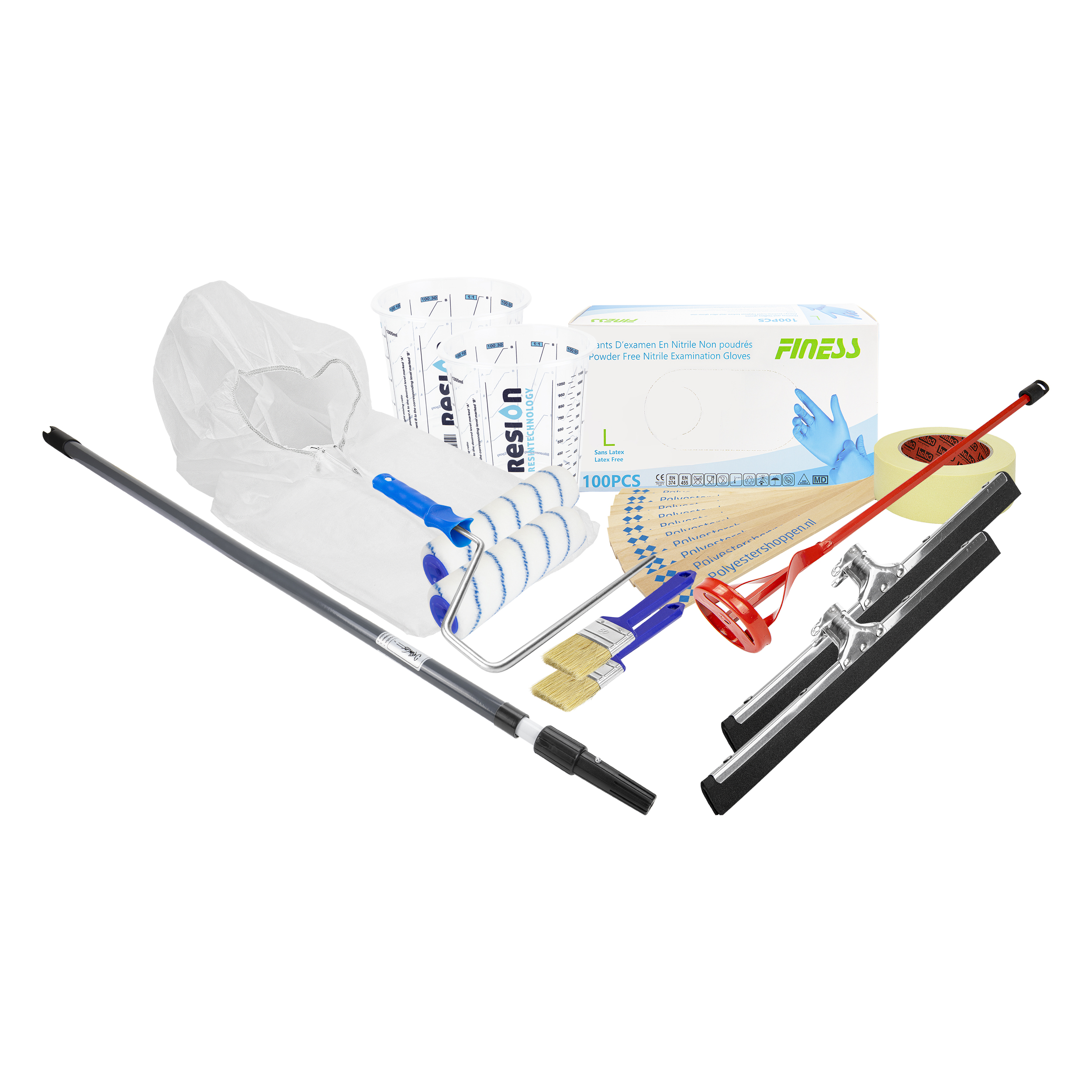 Hulpmaterialen voor epoxy vloercoating afbeelding