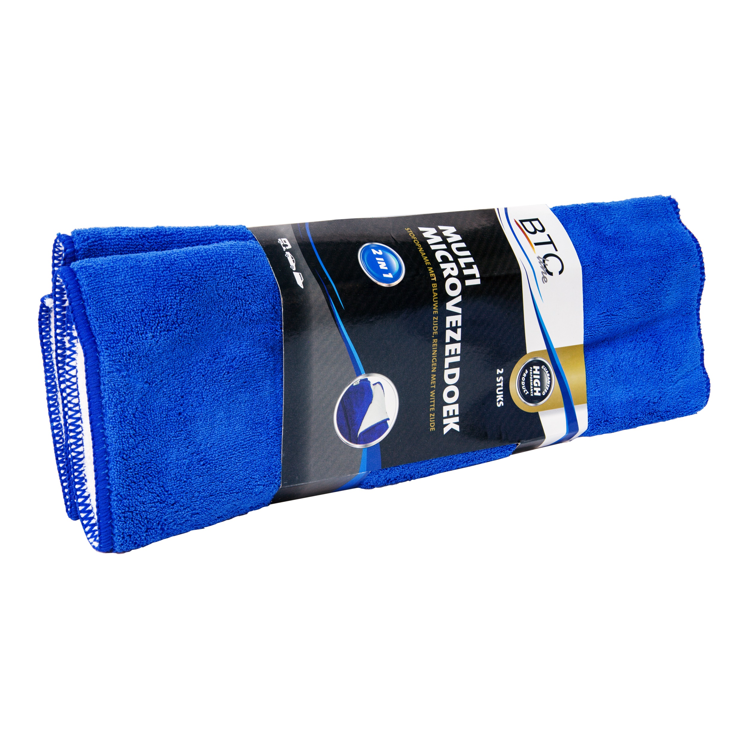 Microvezel stof- en poetsdoek 2-in-1 (2 stuks) afbeelding