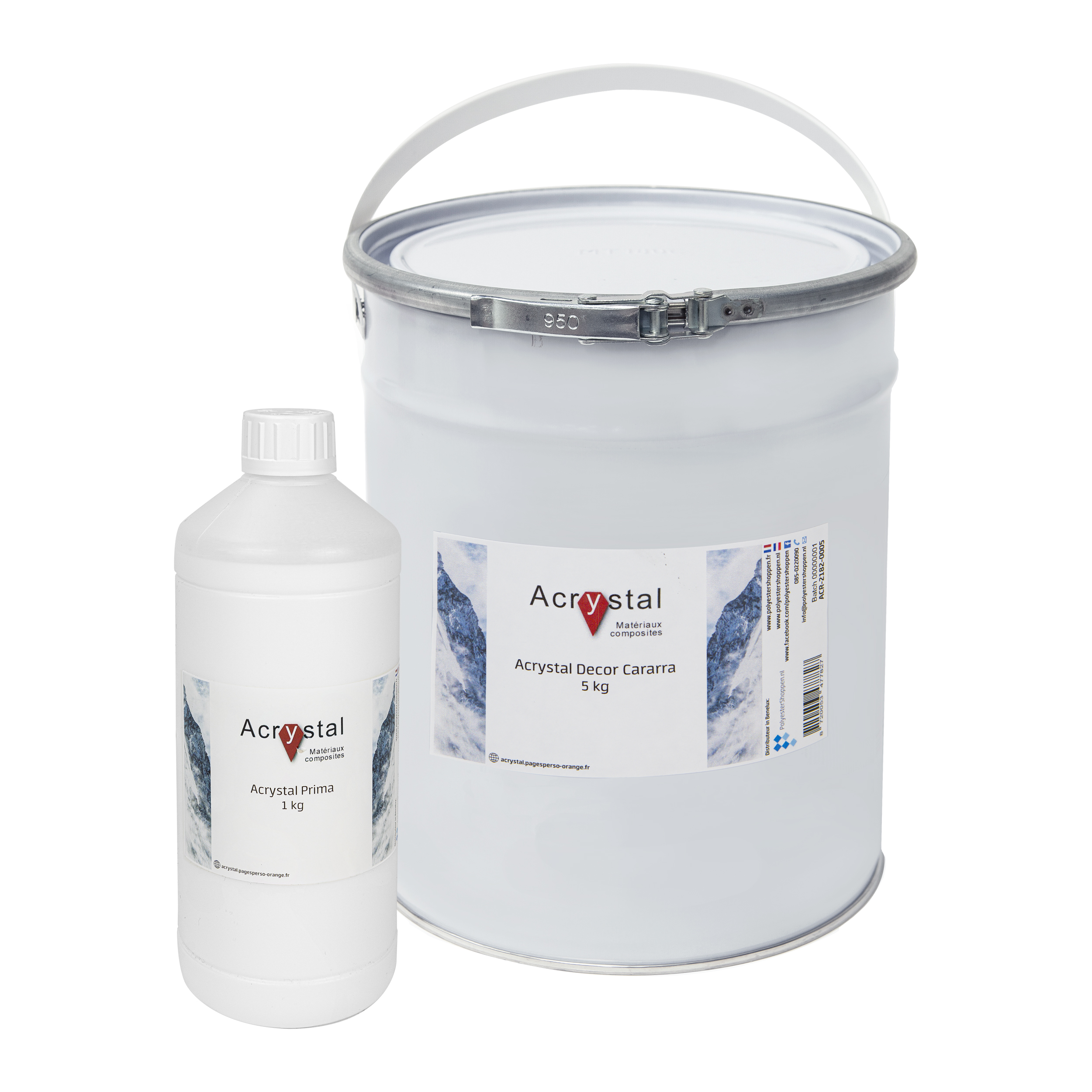 Acrystal Decor Marmer (Carrara) - 24 kg afbeelding