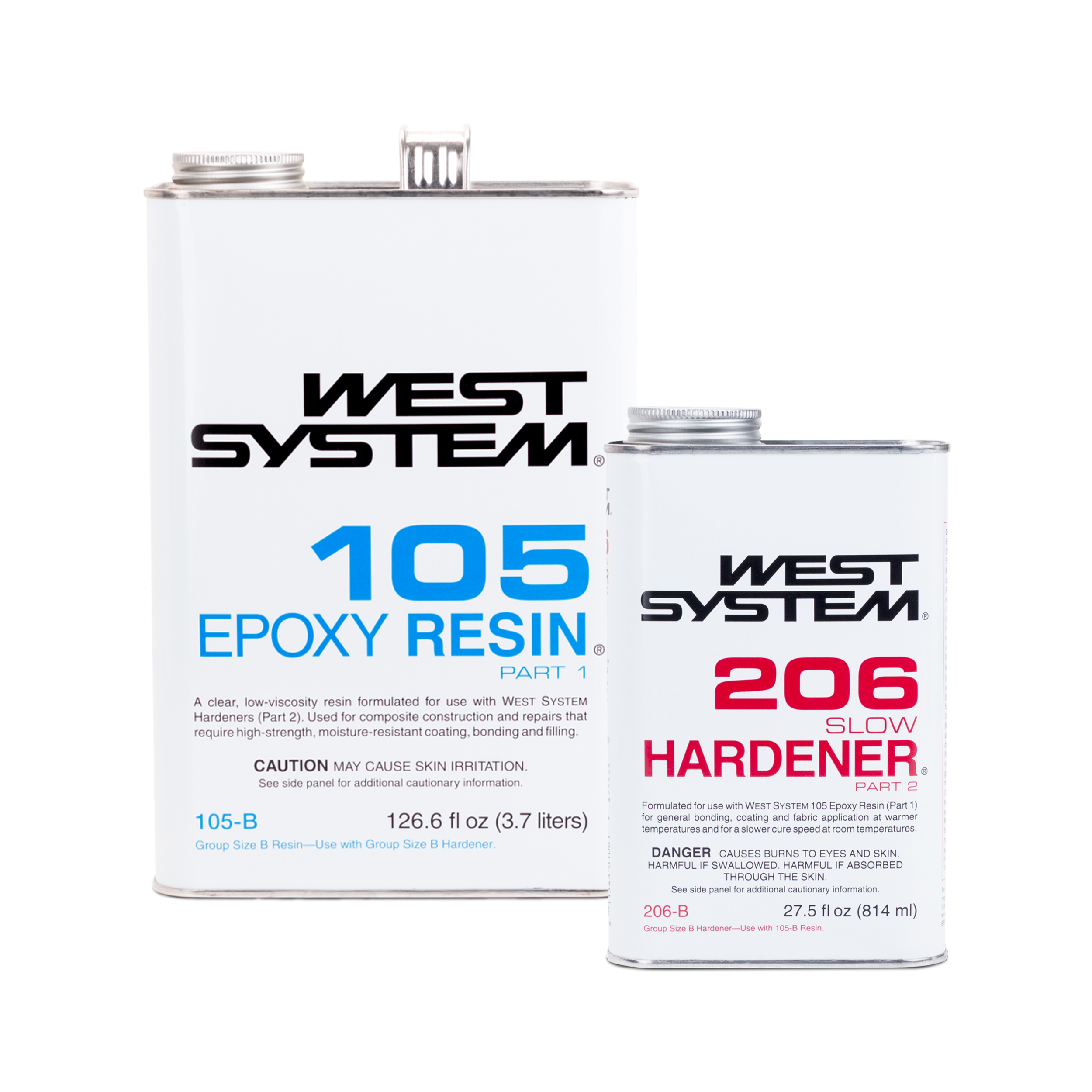 West System Epoxy Slow (105+206) - 6 kg afbeelding