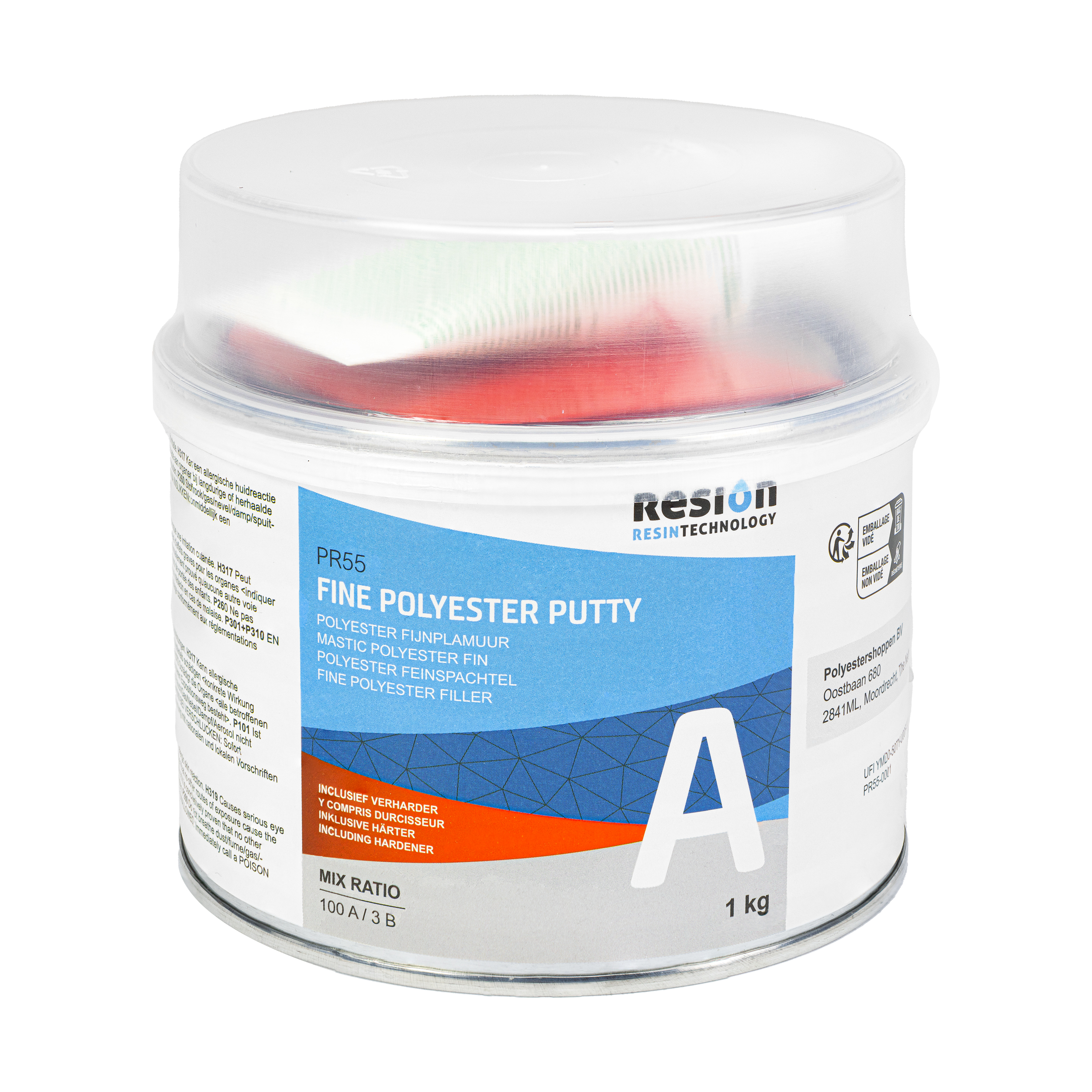 Polyester fijnplamuur - 250 gram