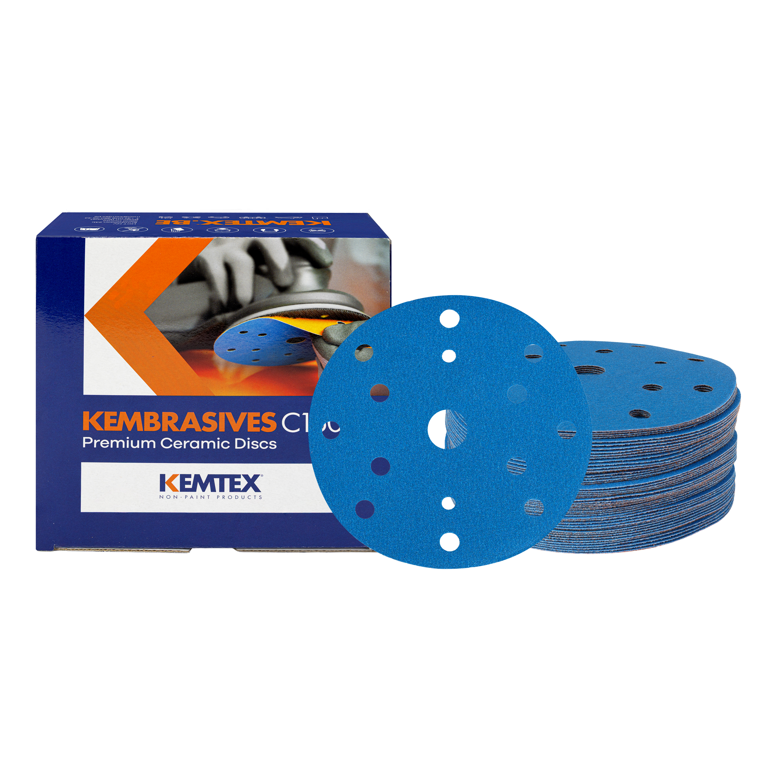 Kemtex Schuurschijven 150 mm (per doos) afbeelding