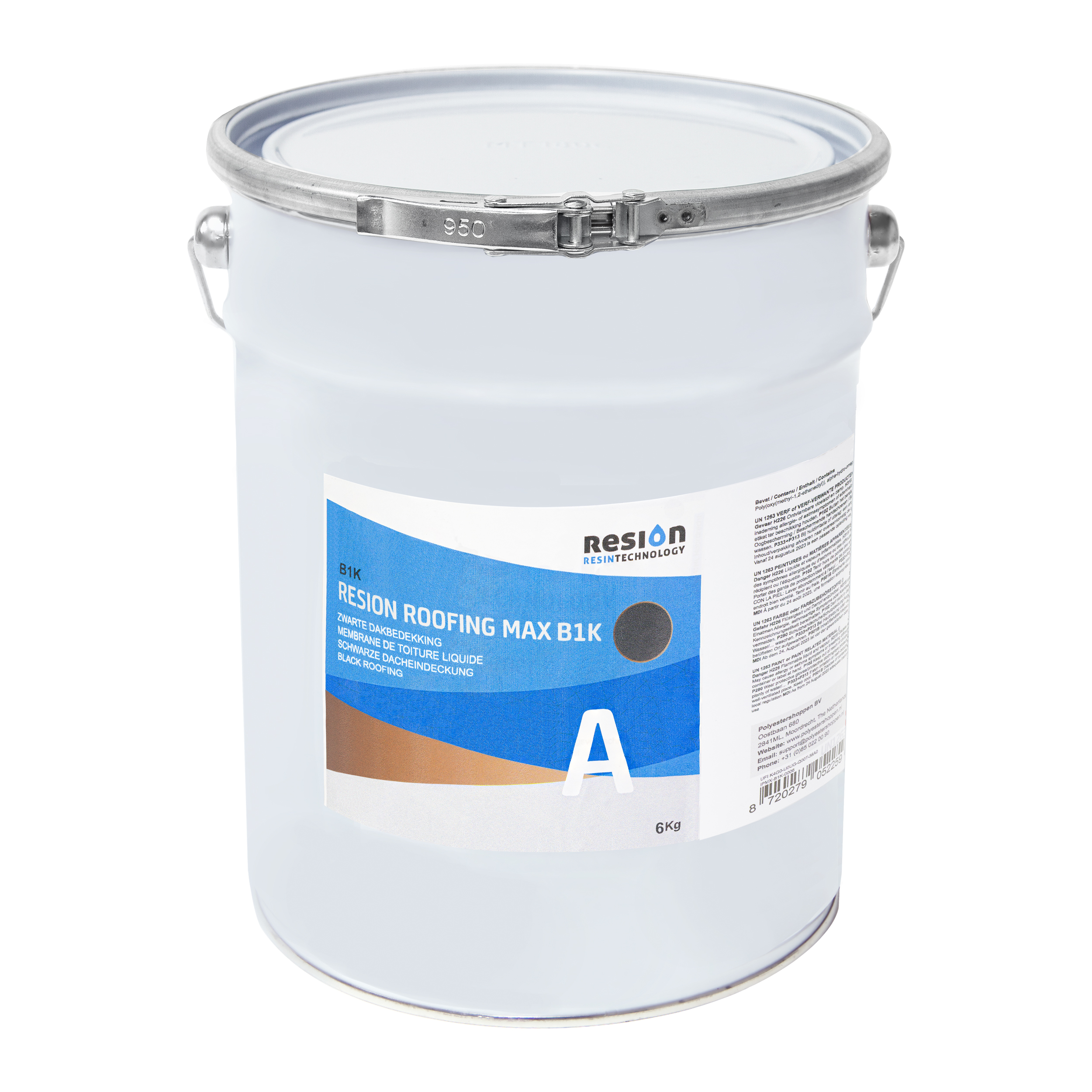 Vloeibare Dakbedekking Zwart (Impermax B1K) - 6 kg